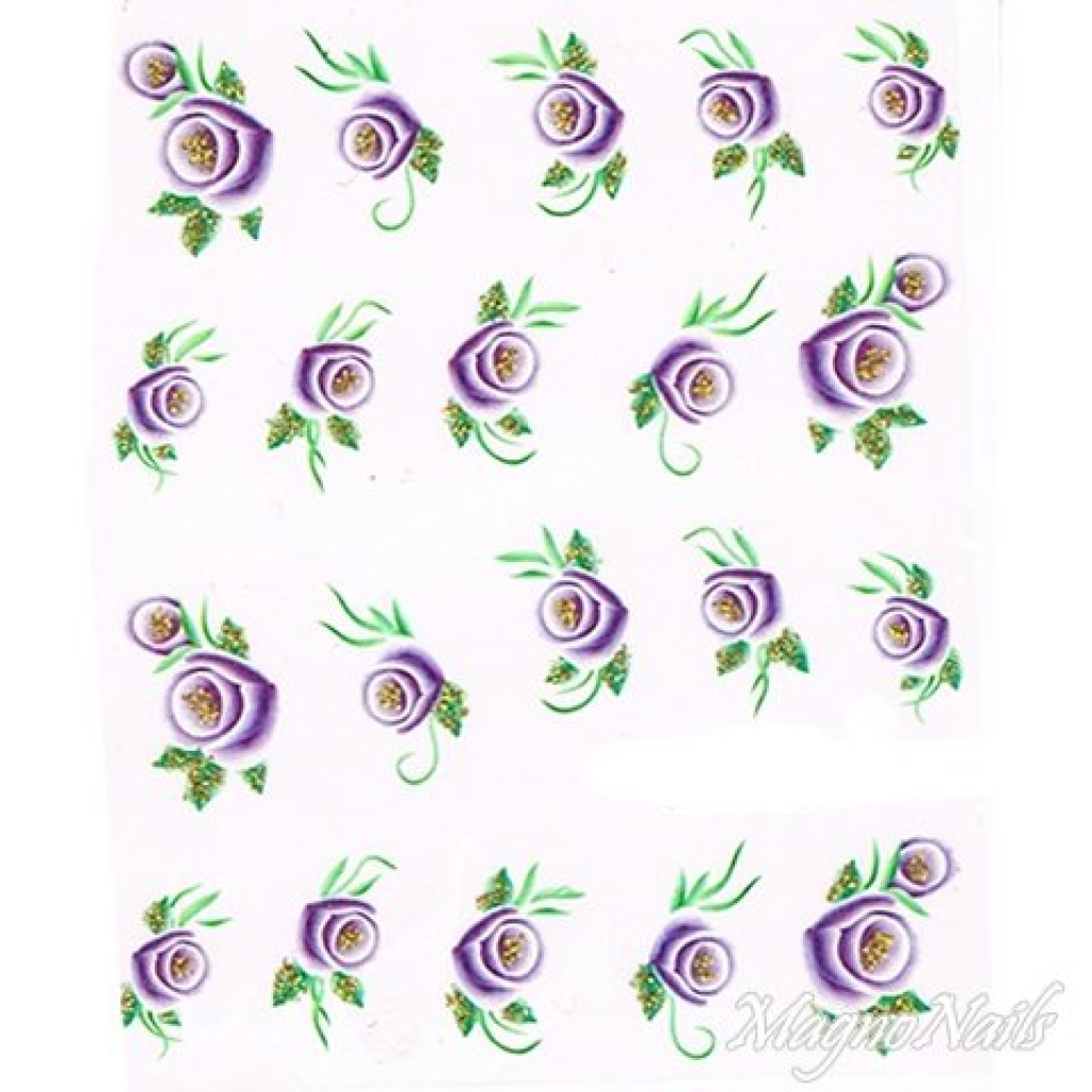 2D Nail Art One Stoke Sticker