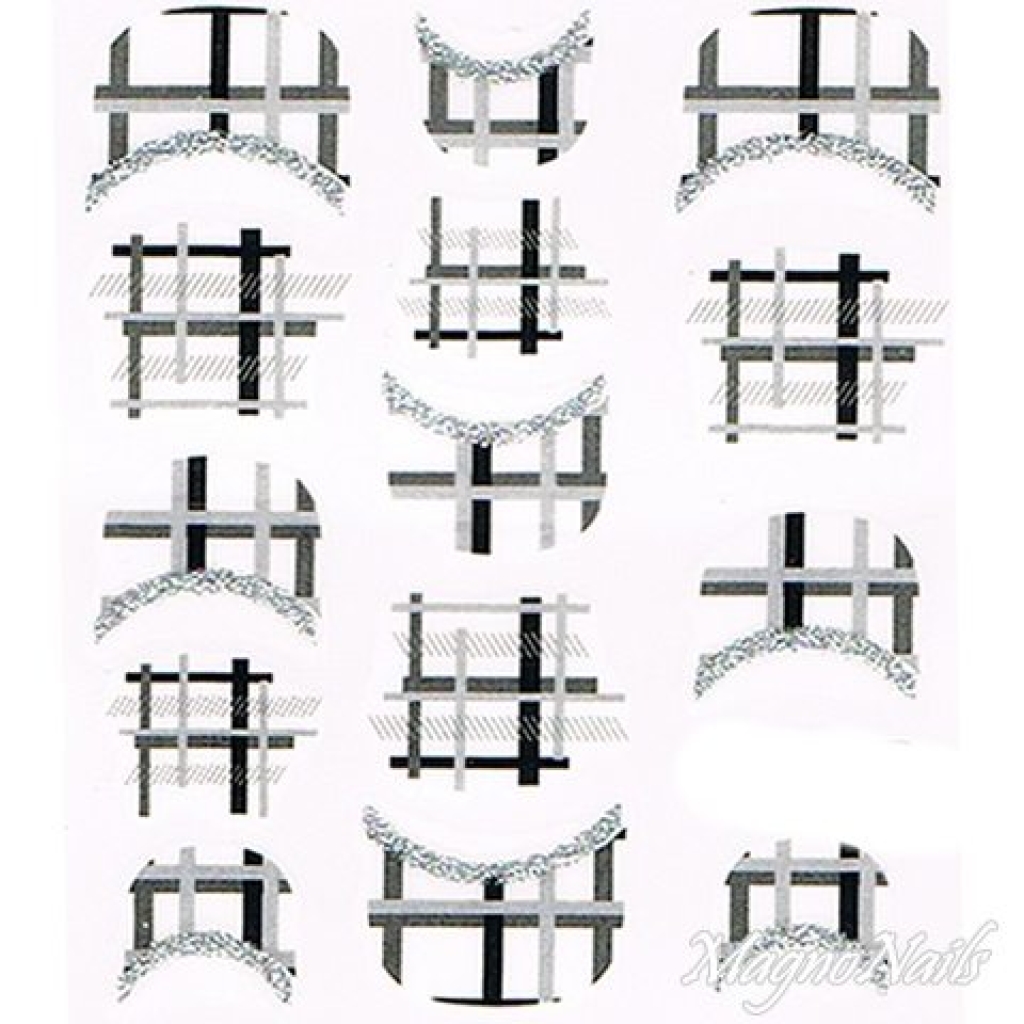 2D Nail Art One Stoke Sticker
