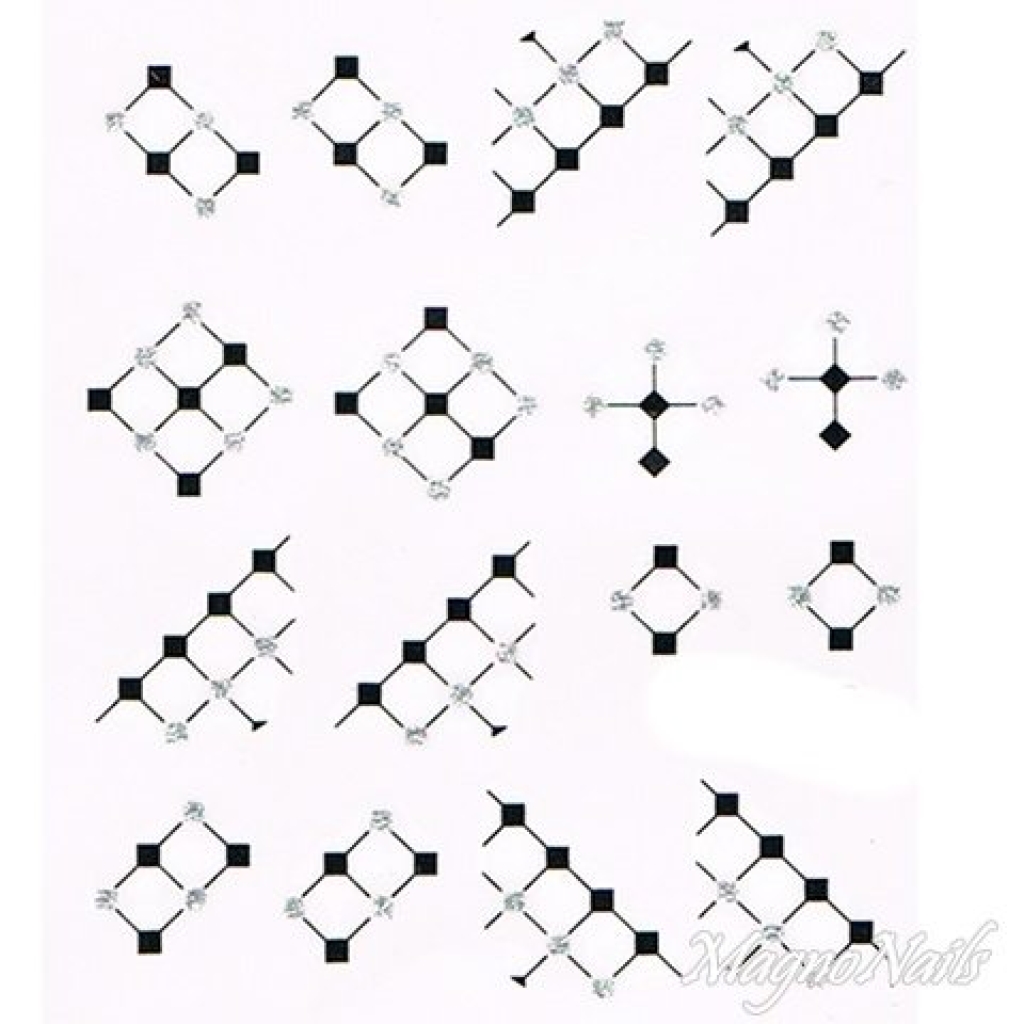 2D Nail Art One Stoke Sticker