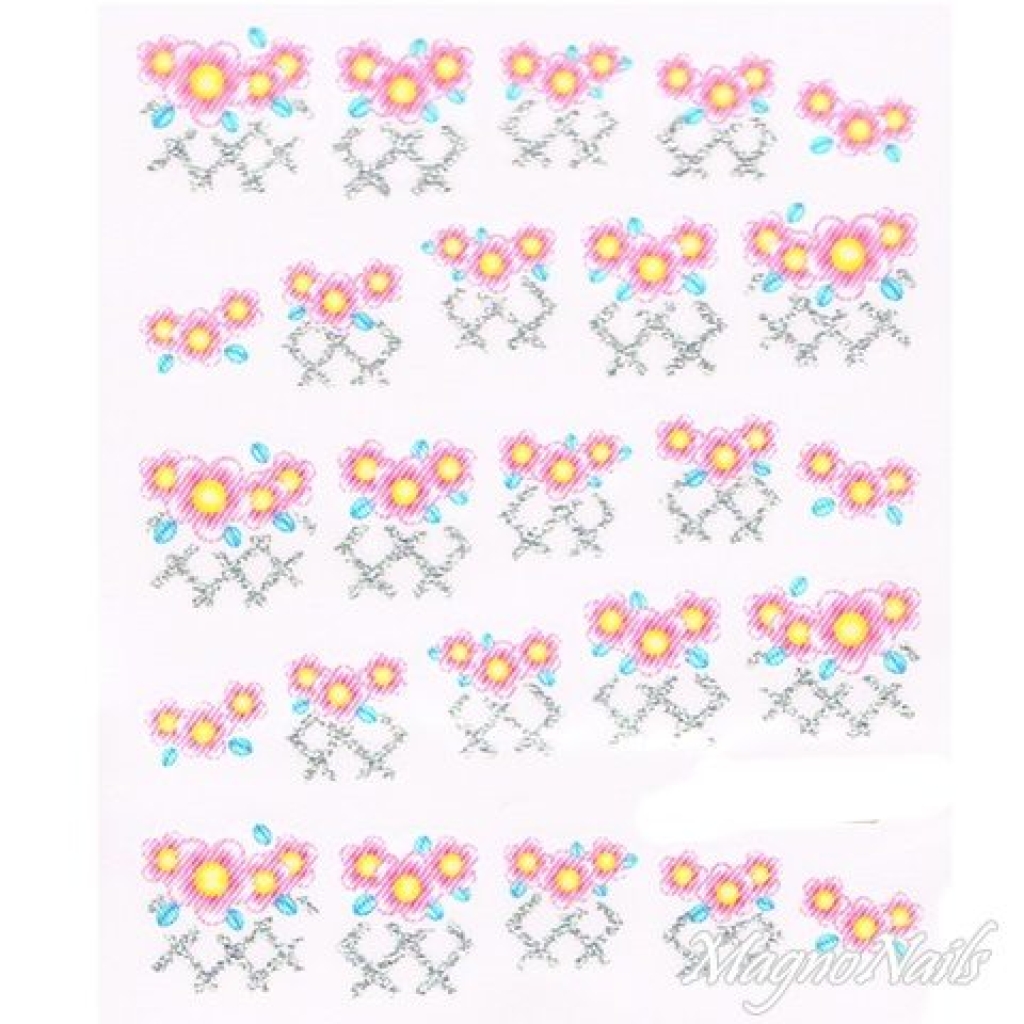 2D Nail Art One Stoke Sticker