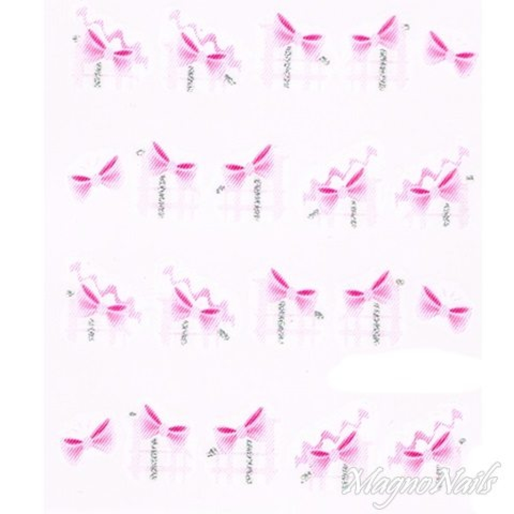 2D Nail Art One Stoke Sticker