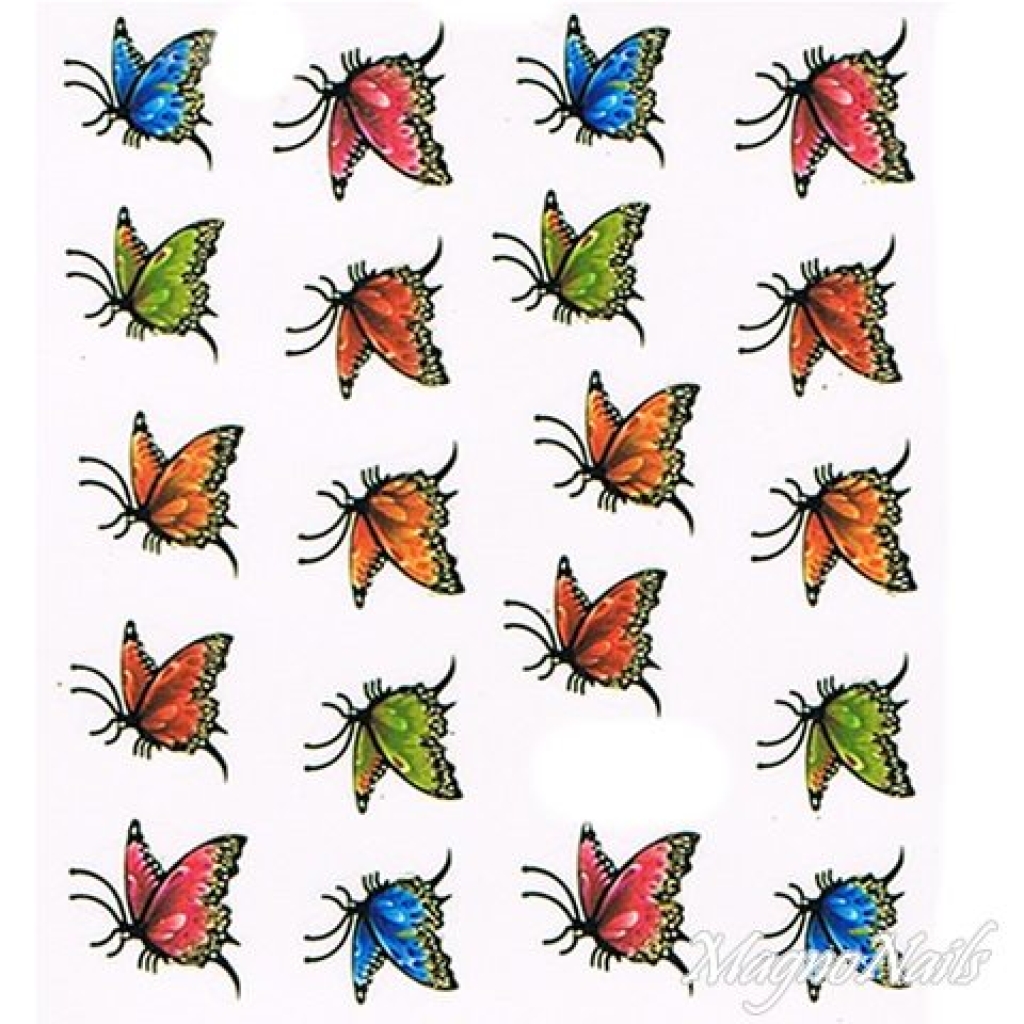 2D Nail Art One Stoke Sticker
