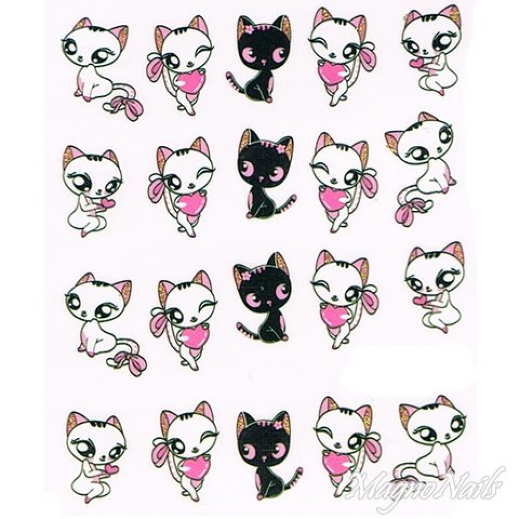 2D Nail Art One Stoke Sticker