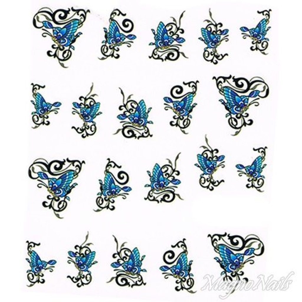 2D Nail Art One Stoke Sticker