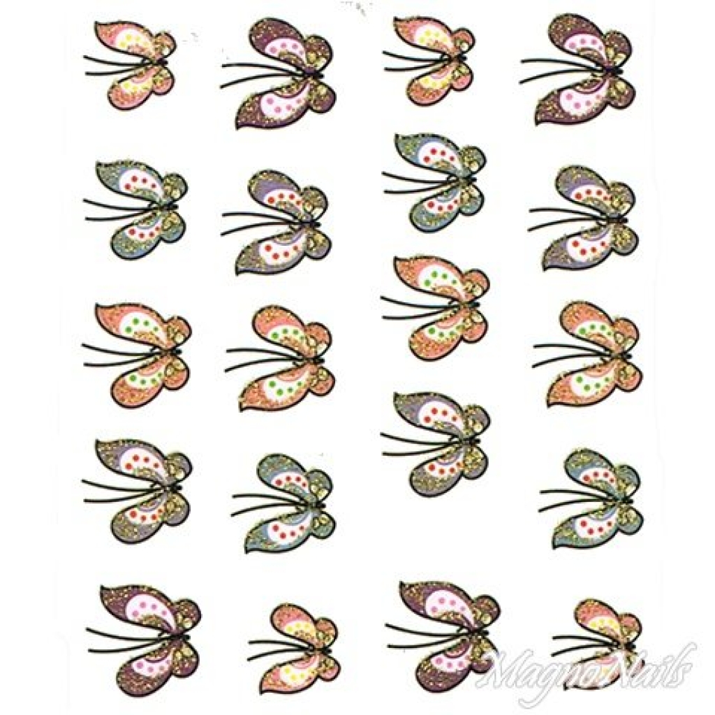 2D Nail Art One Stoke Sticker