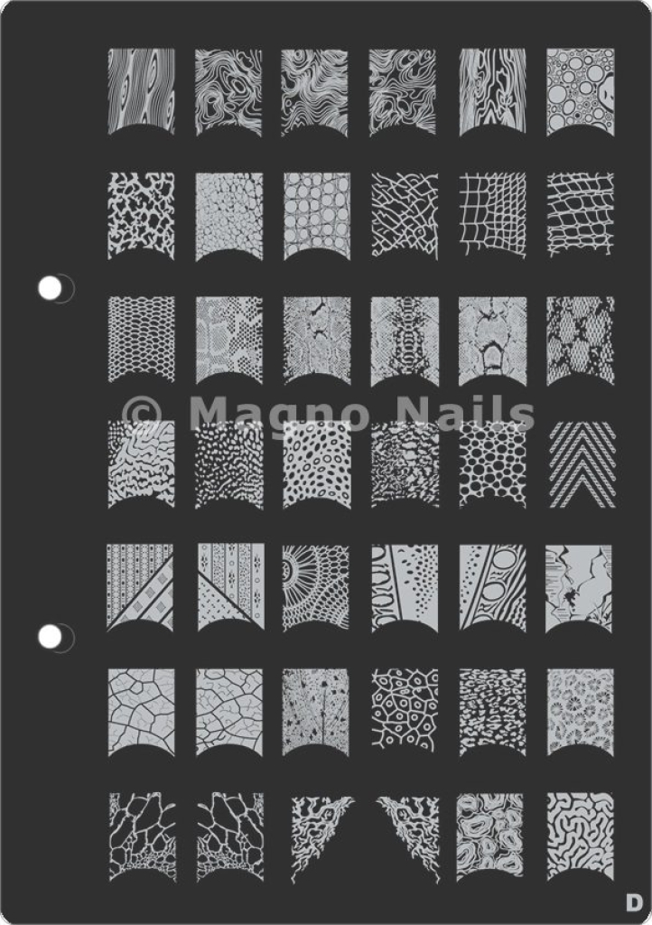 XL Stamping Schablone D extra große Schablone tief ausgestanzt Qualität