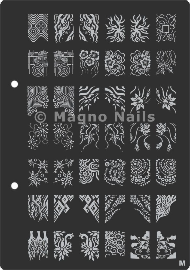 XL Stamping Schablone M extra große Schablone tief ausgestanzt Qualität