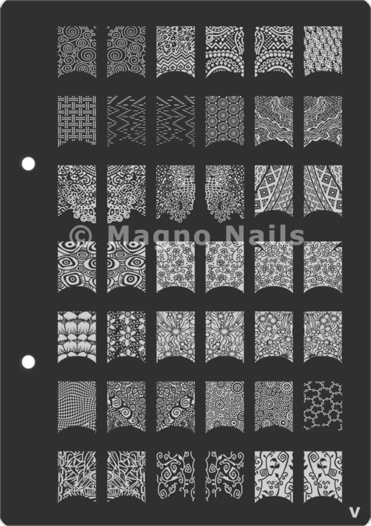 XL Stamping Schablone V extra große Schablone tief ausgestanzt Qualität
