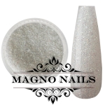 Nail Art Glitterpuder weiß multicolor