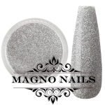 Nail Art Glitterpuder silber fein