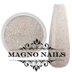 Nail Art Glitterpuder weiß irisierend fein