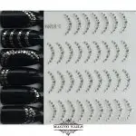 3D Metallic Nail Sticker - silber