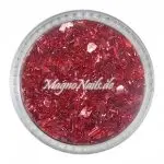 Glass Glitter - Glas Splitter - dunkelrot