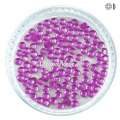 Nail Art Strasssteine - violett rund