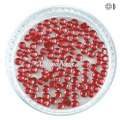 Nail Art Strasssteine - rot rund